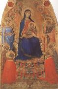 Ambrogio Lorenzetti Madonna and Child Enthroned,with Angels and Saints (mk08) oil painting reproduction